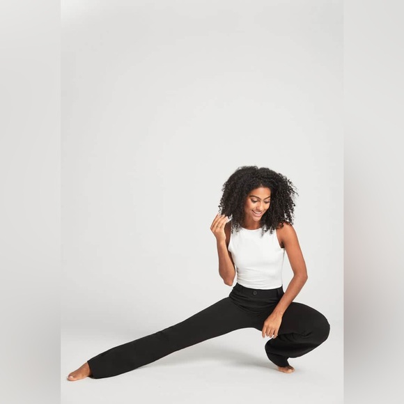 Betabrand Two-Pocket Dress Pant Yoga stretch Bootcut women’s medium petite - Picture 6 of 14